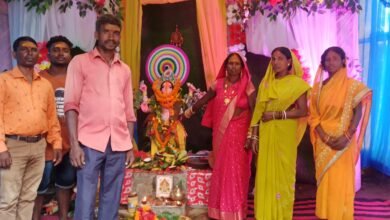 Photo of भूली क्वार्टर में भगवान श्री गणेश पंडाल में पधारे बच्चे, युवा, बुजुर्ग जुटे आराधना में 