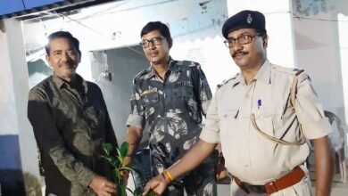 Photo of एक पर्यावरणविद ने दूसरे पर्यावरण प्रेमी को उपहार स्वरूप दिए पौधे, कहा मिलजुलकर लगाएंगे पेड़