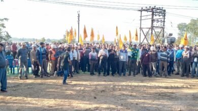 Photo of मलाजखण्ड संविदा मजदूर संघ ने सबको स्कील्ड रेट की मांग लेकर निकाली रैली